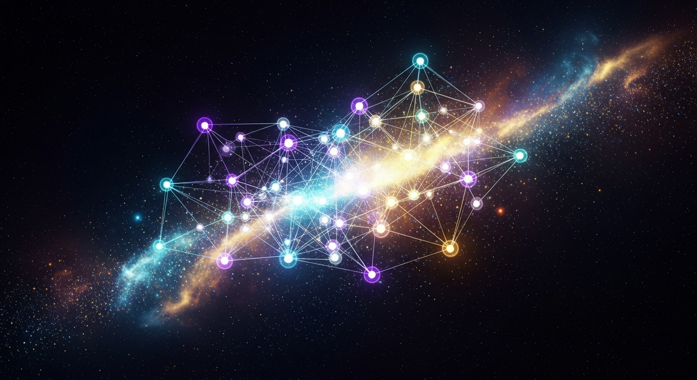 Neural network representing AI understanding of human communication